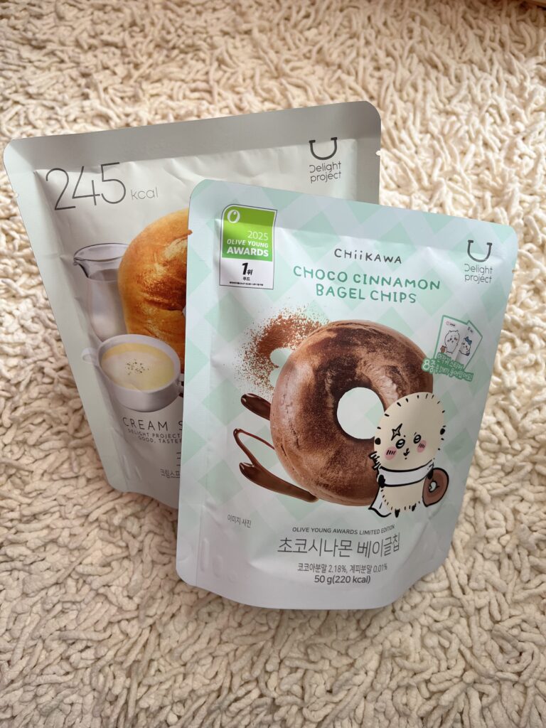 オリーブヤング「セントラル江南タウン店」ちいかわコラボベーグルチップ