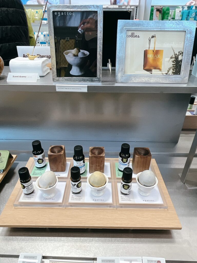 olive-better 1号店
アロマのコーナーは、ゾーン全体がいい香りに包まれています