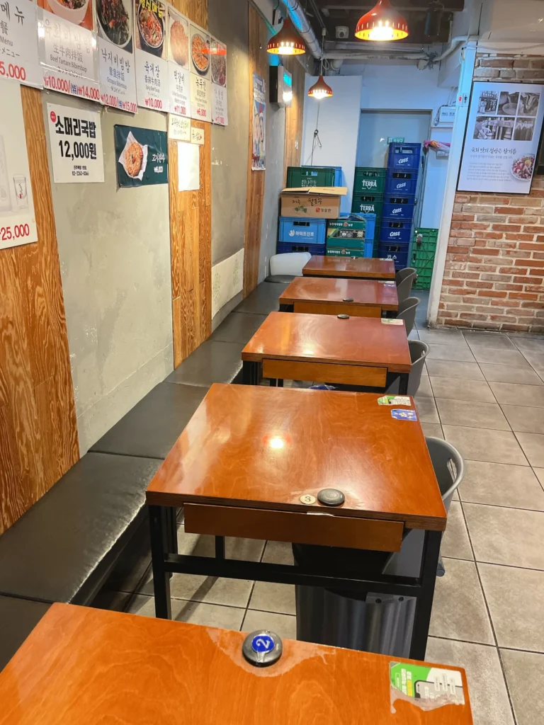 広蔵市場
11時前ころの来店時はひとりでした