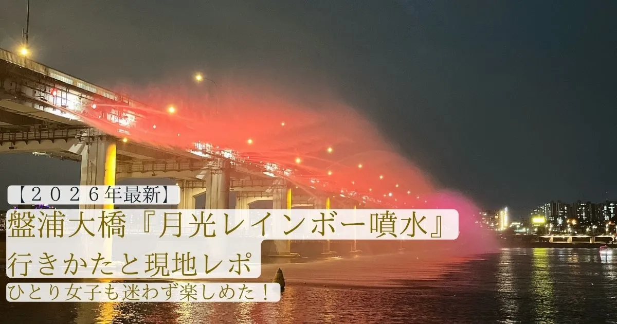 地下道の盤浦大橋「月光レインボー噴水」 アイキャッチ画像