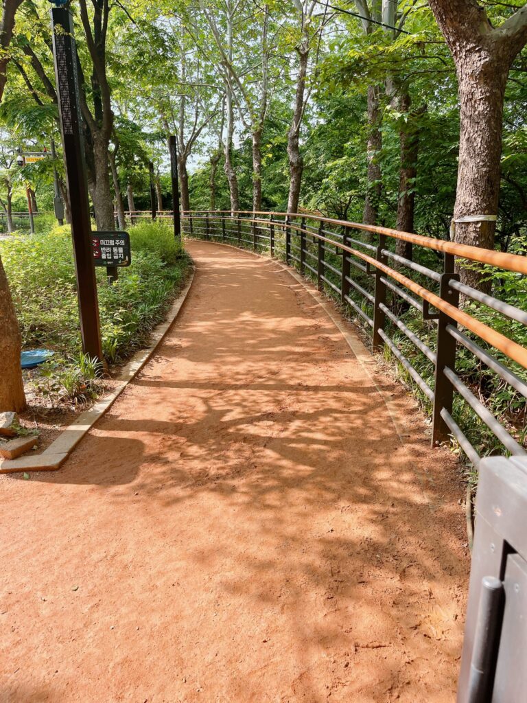 龍馬瀑布公園
素足で歩く、健康にいいとされている道もあります