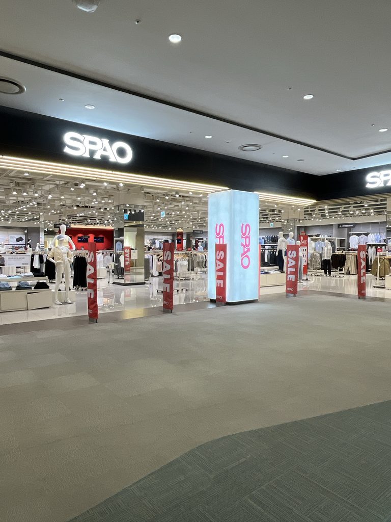 ロッテモール恩平韓国の人気ブランドSPAOがSALE中でさらにお得になっていました