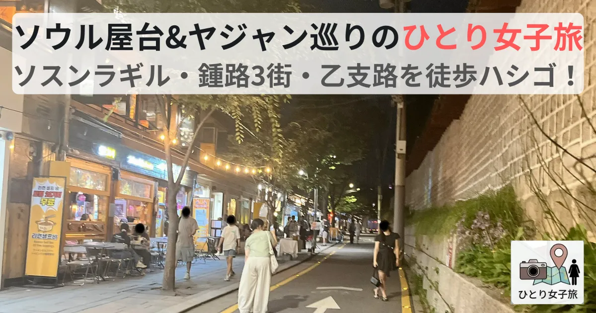 ソウルヤジャン＆飲み歩きエリアガイド ソスンラギルの道なりのアイキャッチ画像